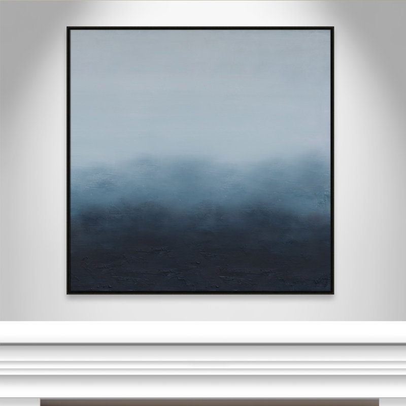 «Elemental III Square Version Print» par S.H. Khân, Espresso, H 46,5 po x l 46,5 po