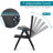 6 - Person Patio Dining Set with Extendable Rectangular Table