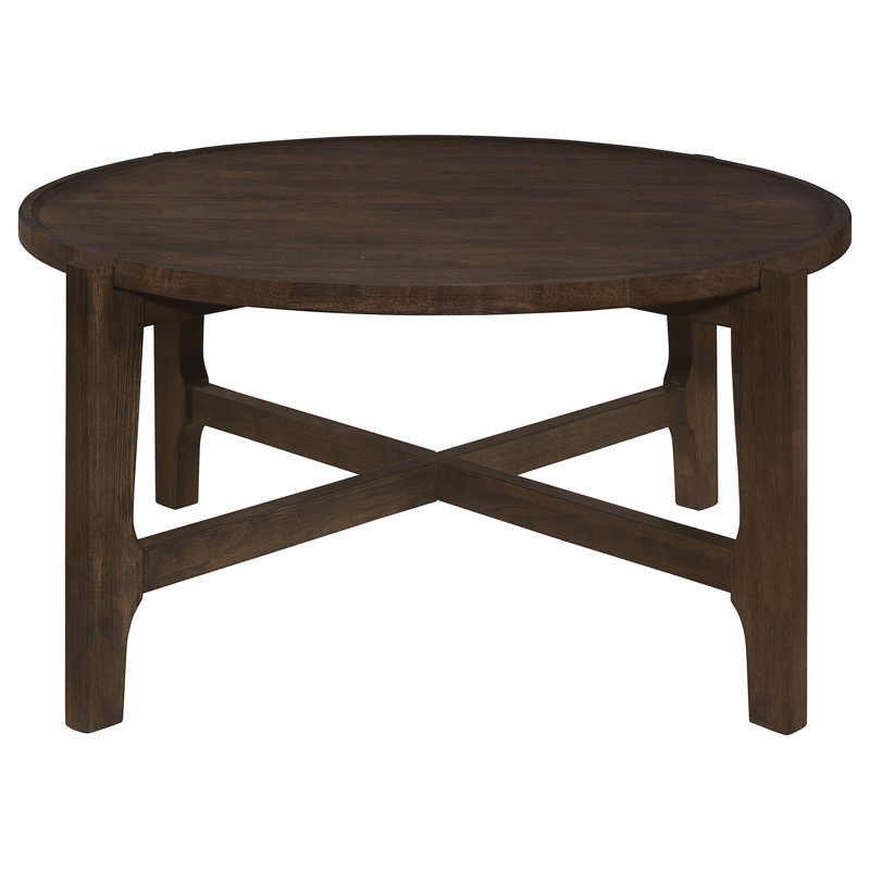 Table basse ronde en bois massif