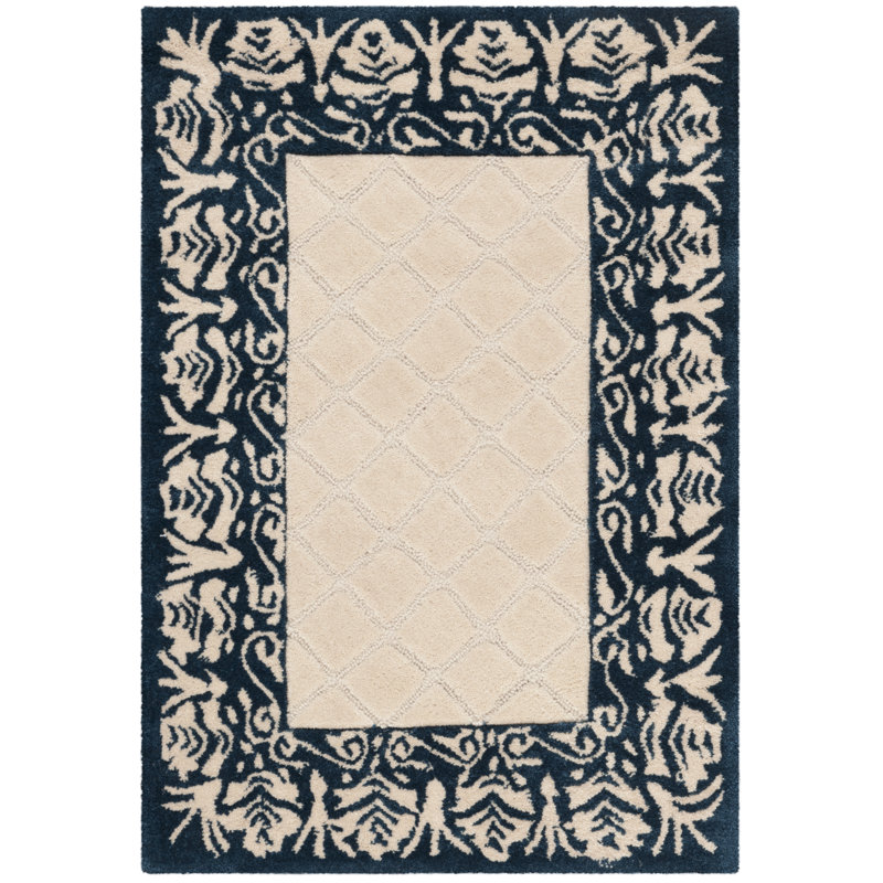 Harrison Total Performance Hand Hooked Performance Bordered Rug, Rectangle 2' x 3'