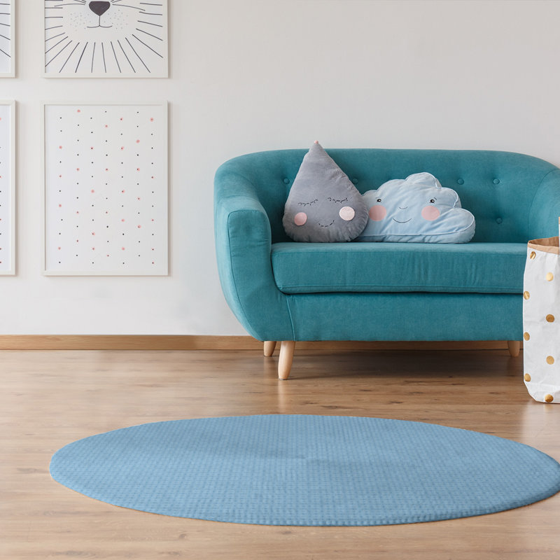 Chenille Indoor Rug, Round 5'