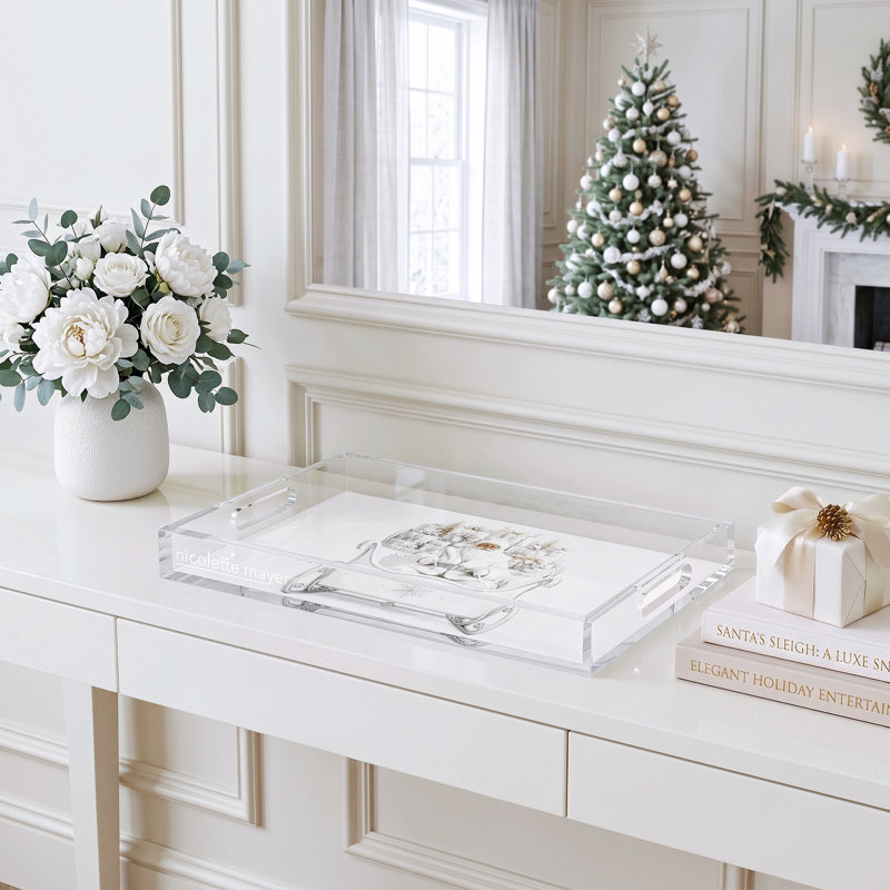 Plateau décoratif Santas, 22,5 po x P 14,5 po