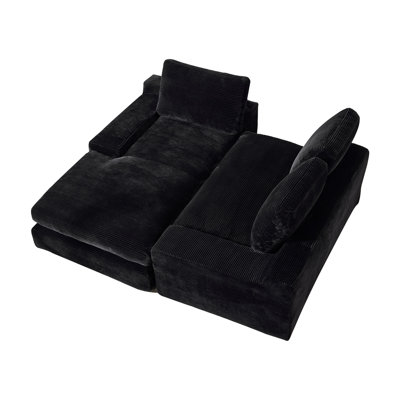 Modern Modular L-shape Sectional Sofa With Chaise