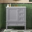 30 Inch Bathroom Vanity With Ceramic Sink, Bathroom With 3 Drawers, Solid Wood Frame Modern Bathroom Storage Cabinet-1282081150