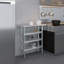 14 po X 36 po Table en acier inoxydable avec trois tablettes inférieures-117042512