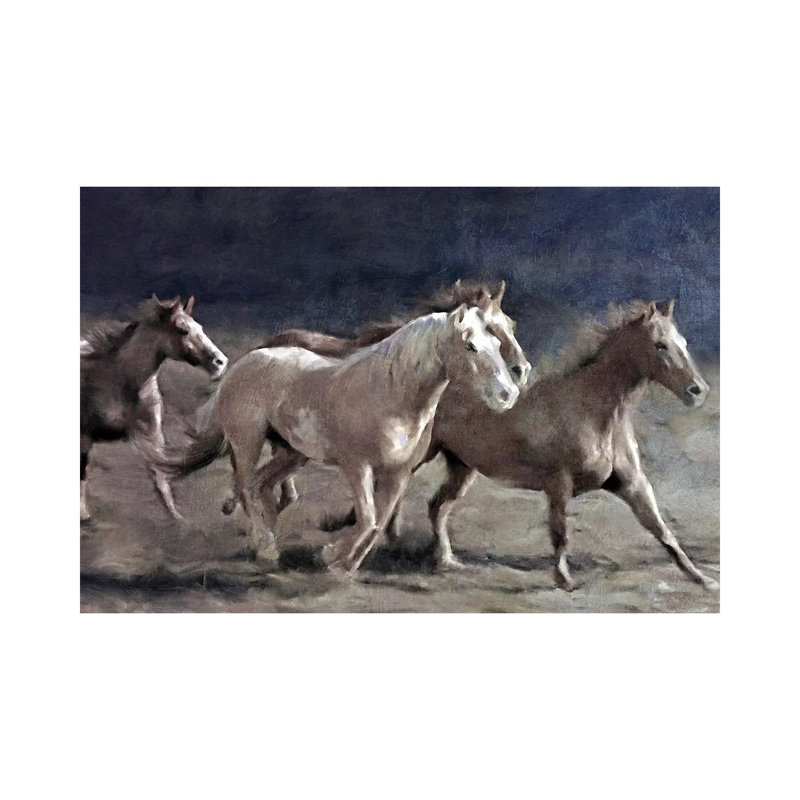 Midnight Run by Katrina Jones - Wrapped Canvas Painting, 20.32 cm H x 30.48 cm W