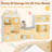 72" Kids Bookshelf With Reading Nook, Large Toy Organizer With Seat Cushion And 4 Movable Drawers, Kids Reading Nook Bookcase With 7 Storage Cubbies, Storage Bench For Playroom-536984785