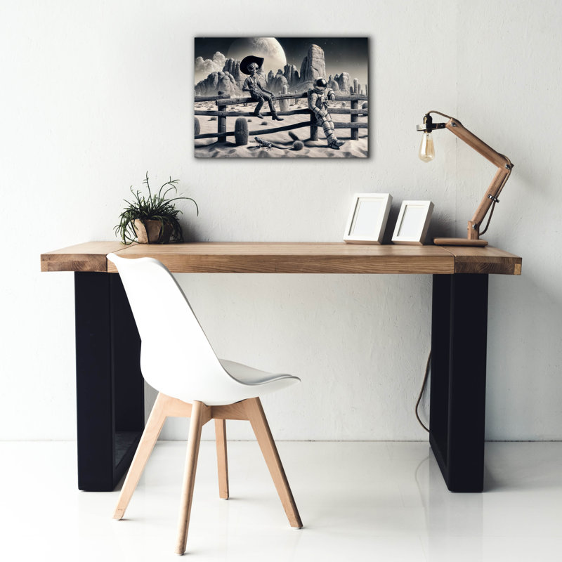 «Space Break» par Rey Klimt, art mural sur toile, H 18 po x l 26 po x P 0,75 po