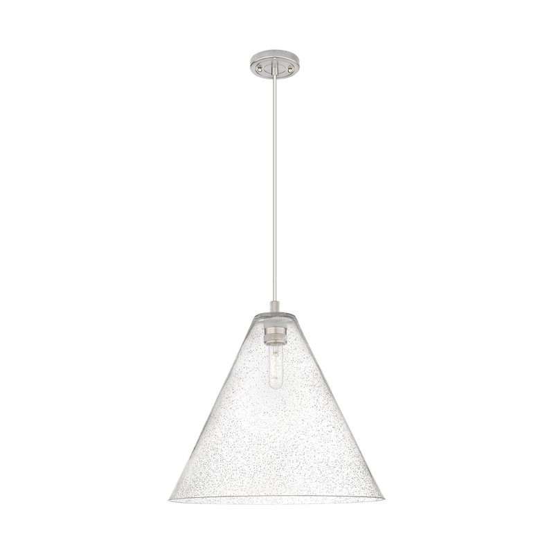 Kehlani - 1 Light Berkshire Cord Hung Pendant, 128.75" H x 16" W x 16" D, Satin Nickel