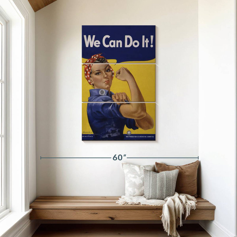Tergel We Can Do It Feminism Quote, 45" H x 28" W