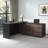 Modern L-Shape Length Adjustable Executive Desk Drawers, Cabinets– Versatile Corner Computer & Writing Desk