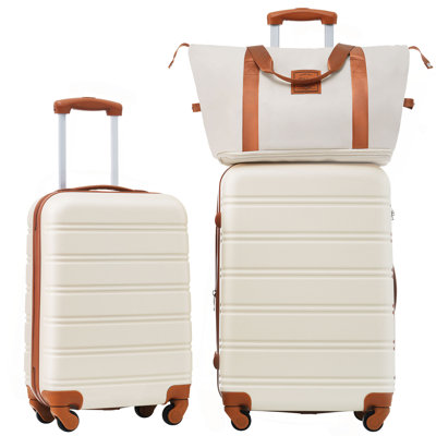 Hardshell Luggage Sets 2Pcs + Bag Spinner Suitcase With TSA Lock Lightweight 20" + 24"