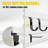 Slatwall Panel 8' X 4' White Pvc Garage Organizing System With 30Pcs Accessories Set-1751798159