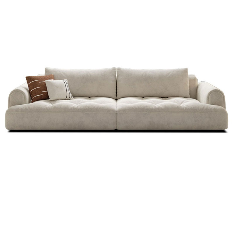 Coussin modulaire beige en polyester, H 27,17 po x l 106,3 po x P 38,19 po