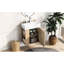Meuble-lavabo flottant mural de 21,6 po, lavabo en céramique, porte Wave, poignée or rose, fermeture en douceur, rangement latéral, trou unique, peu encombrant pour les petits meubles de salle de bain-585229188