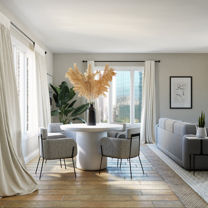 Tringle à rideaux simple Shimaya, 48" - 86"