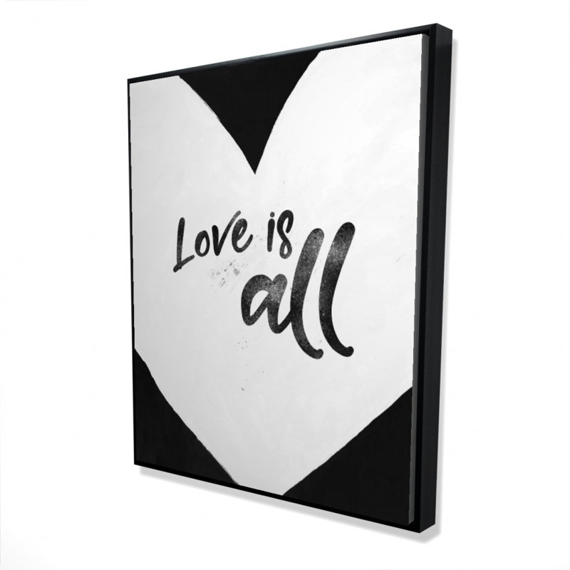 Love Is All Print On Canvas