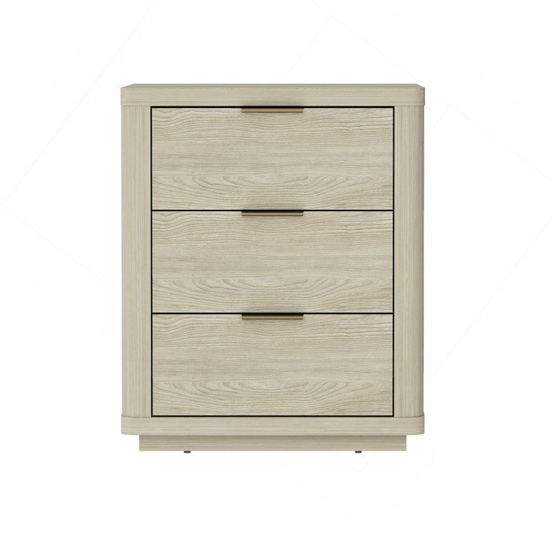 Table de chevet 20 po naturelle (3 tiroirs), Naturel