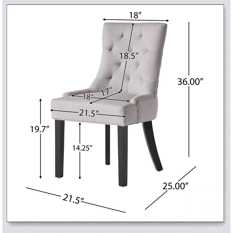DINING CHAIR - KD, Light Gray
