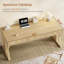 Bureau de direction 55 po à 3 tiroirs, bureau à domicile avec tiroirs de rangement, bureau d'ordinateur
