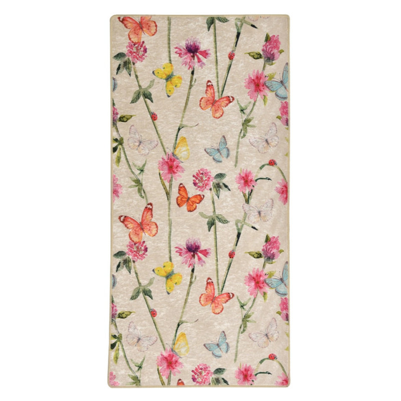 Premium Machine Washable Carpet, 4.6 x 6.2 ft, 100% Polyester, 0.2 in Pile Height | Antibacterial & Non-Slip Underside | Durable with 700 g/m² | Easy Care, Ideal for Living Room & Bedroom Décor