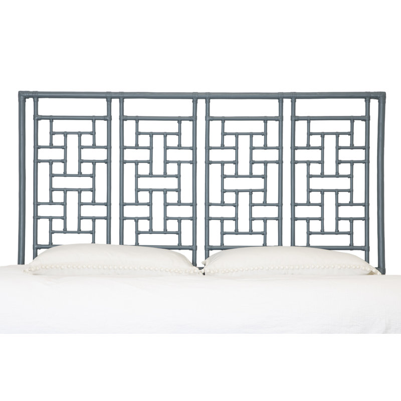 Ohana Rattan Open-Frame Headboard, King, Regatta Blue