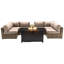 Lsi 4 Person Seating Group With Firepit And Sunbrella Cushions-1162666032
