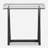 Everly Quinn Hinkson Bronze Accent Table