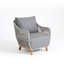 Chaise de patio avec coussins Neamiah