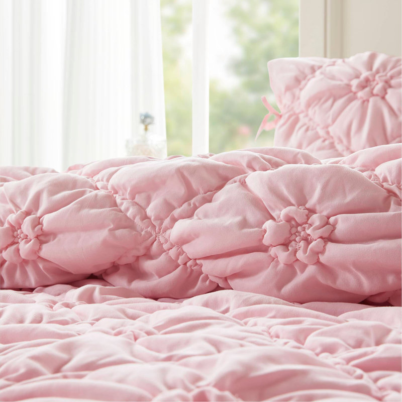 Ensemble d'édredon très grand 3 pièces, Pink