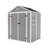 Campcraft 6*5Ft Resin Storage Shed,Plastic Garden Tool Outside Sheds,High Quality Pp Material,Strong Structure,Waterproof,Rust And UV Proof,Large Storage Space,12Mm Thick Pp Board,HD Window Lighting