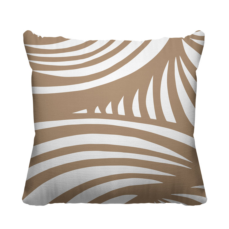 Coussin décoratif intérieur / extérieur Ogden, L 17 po x H 17 po, Beige