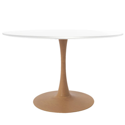 Bristol 40" Round Dining Table With Sintered Stone Top And Steel Pedestal Base For Modern Kitchen And Dining Room