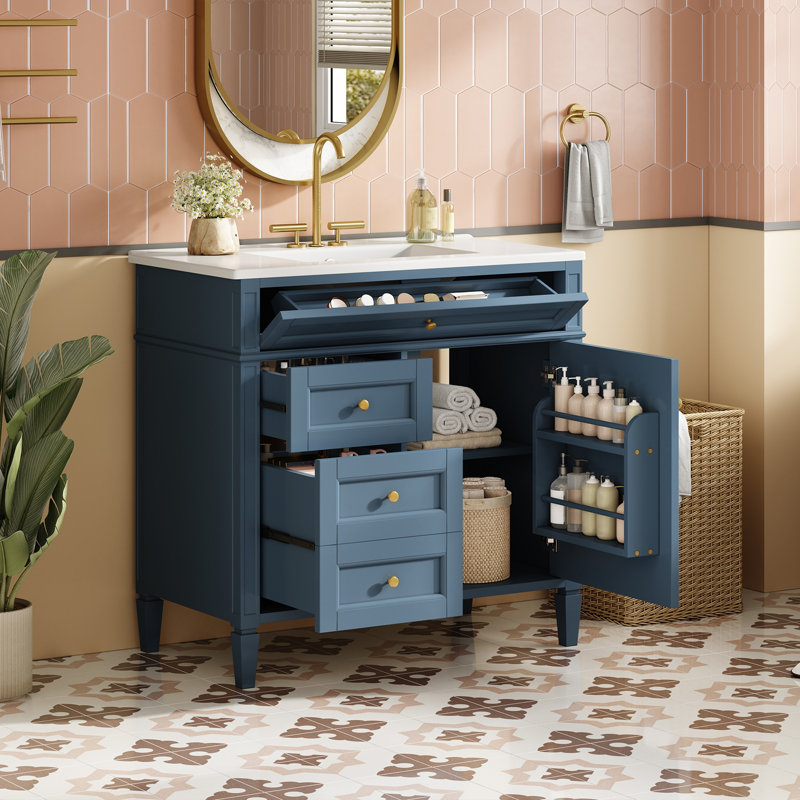Meuble-lavabo 36 po avec lavabo supérieur