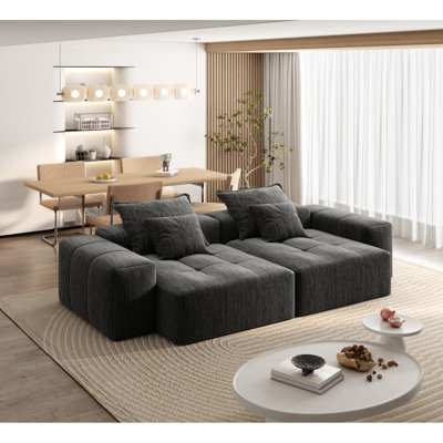 Canapé modulaire avec 4 coussins Boneless Modern
