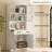 78.7" Modern Farmhouse China Cabinet & Buffet Hutch, Extra Large White Display Bookcase With Storage Drawers For Kitchen, Dining & Home Office