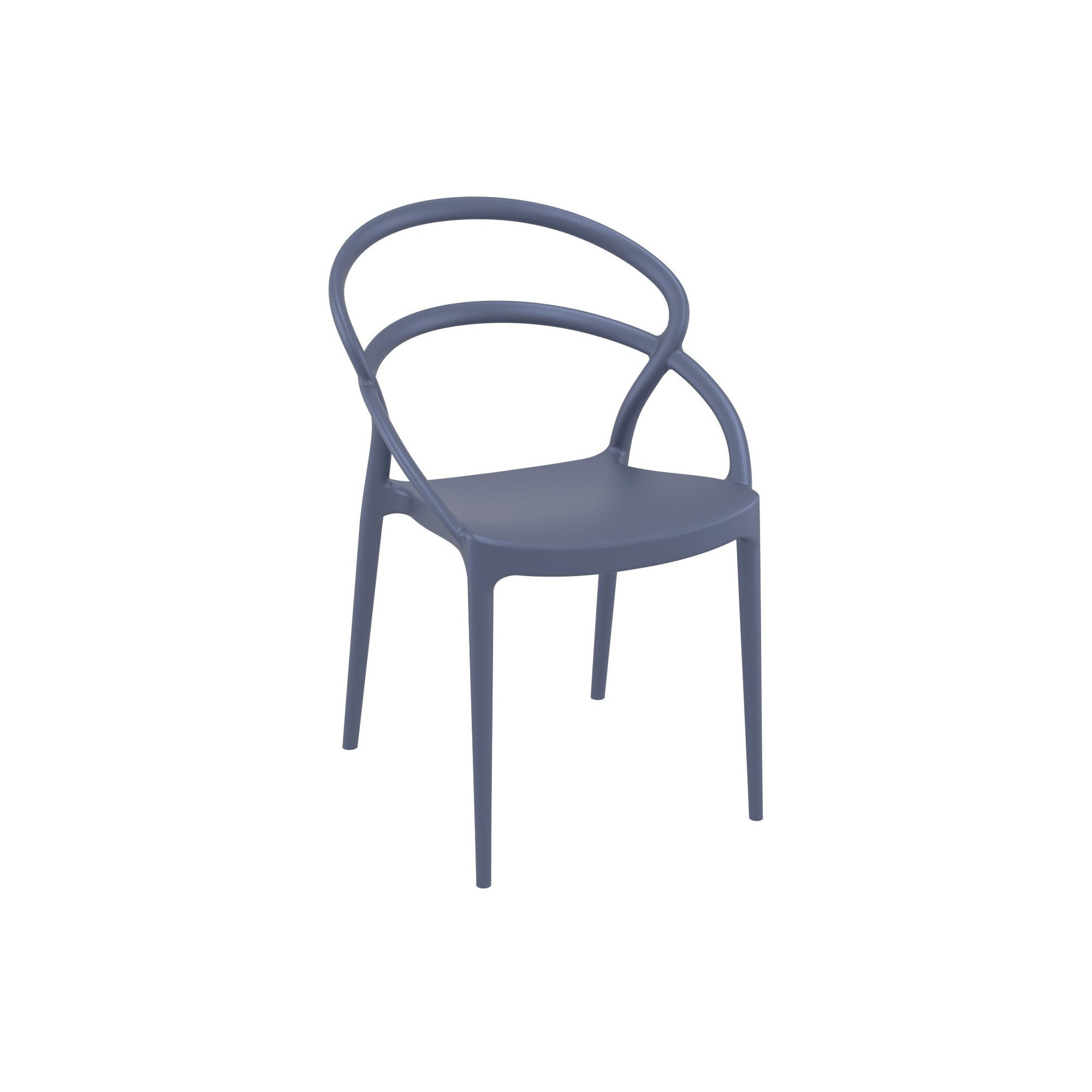 Farrah Grover 2 Person Seating Set, Dark Gray