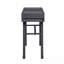 Bureau d'écriture avec 1 tiroir Gunmetal-2141050740