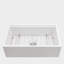 Station de travail 30 po x 20 po x 10 po en céramique de style campagnard - Conception durable, résistante aux égratignures et peu encombrante pour les cuisines modernes