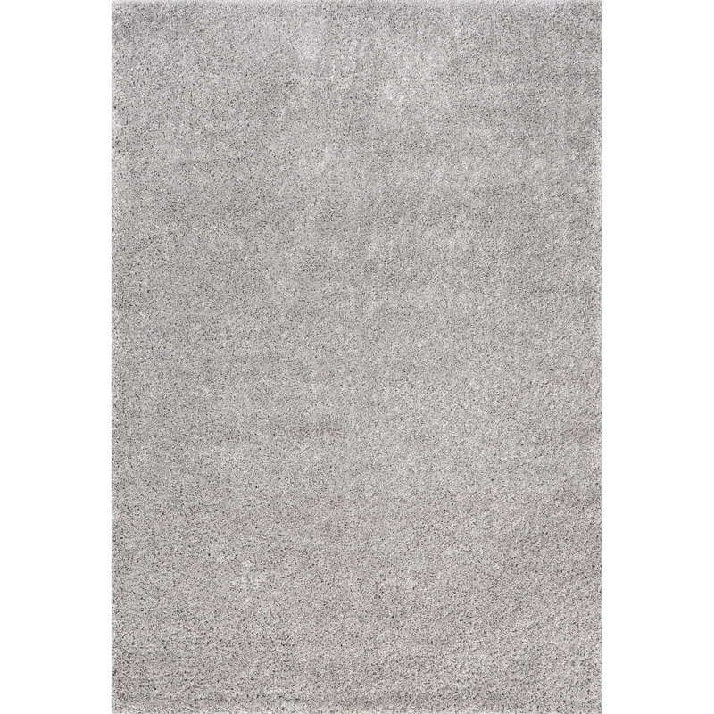 Marleen Contemporary Shag Area Rug, Rectangle 4' x 6'