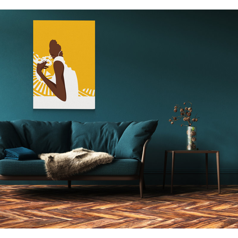 Deja - African American Woman par Ify Ojo - impression sur toile tendue, H 20 po x l 30 po x P 3 po