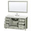 Sheffield 60" Freestanding Single Bathroom Vanity with Quartz Top with 58" Mirror-388518099-388518100-388558724