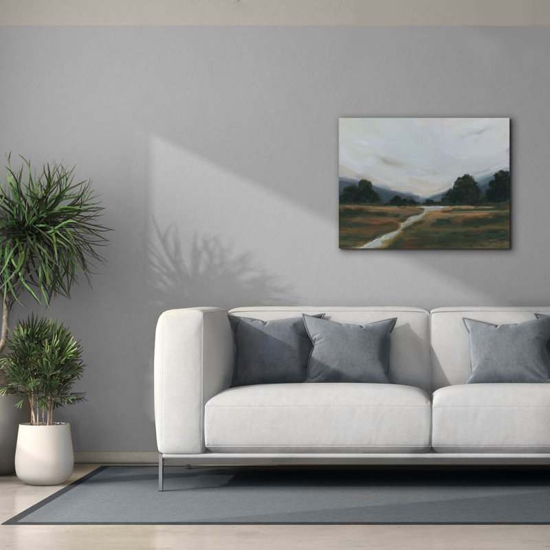 «Auburn Creek Blue» par Haley Knighten, art mural sur toile, H 26 po x l 34 po x P 1,5 po