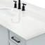 Meuble-lavabo à simple cuve ARIEL Kelly 60 avec comptoir en quartz de Carrare-99405128