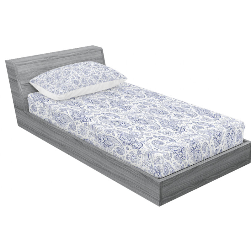 Microfiber Sheet Set, Twin, Paisley