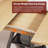 43"-57" Extendable Dining Table for 4-8, Modern Industrial Round to Oval Kitchen Table with Hidden Storage Shelf, Space-Saving Pedestal Base for Small Apartment & Living Room-1326070751-1326033894