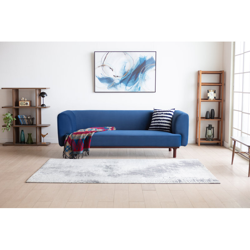 Aiobheann 3 Seater Upholstered Sofa, NA, Navy