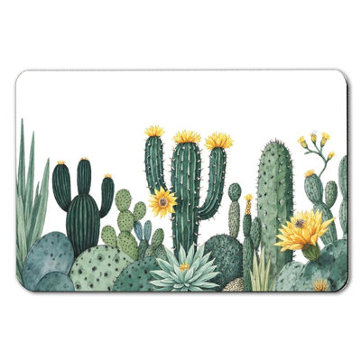Tapis de bain Fresh Green Cactus, 36 x 24
