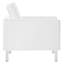 Fauteuil capitonné en cuir végétalien Loft-2015567502