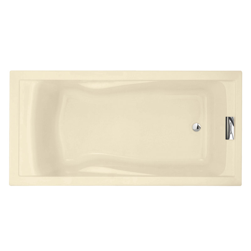 Evolution 72'' x 36'' Soaking Acrylic Bathtub, Linen